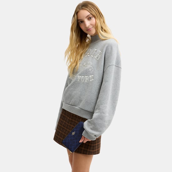 Long Zip Around Wallet In Signature Canvas - Image 5