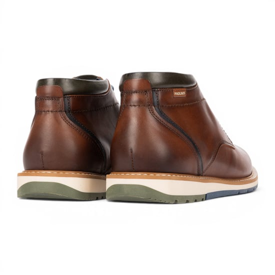 Pikolinos Men's Brown Leather Lace-Up Ankle Smart Boots - Berna - Image 6