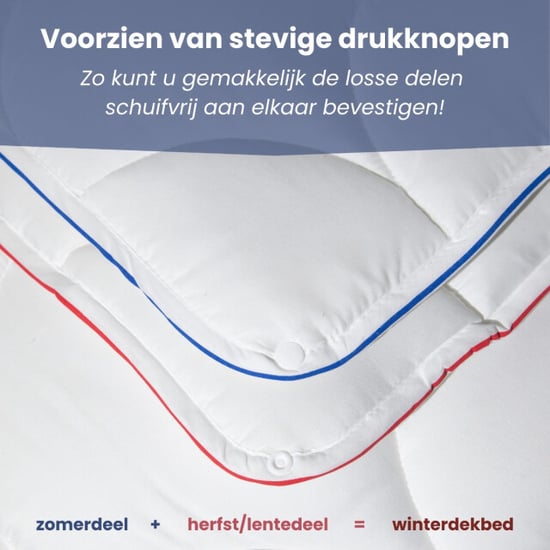 Avenue geavanceerd 4 seizoenen dekbed 140x220 cm anti allergie dekbed met - Image 5