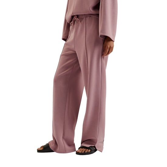 Women's Ted Baker Solid Patterned Open Hem Straight Joggers in Dusky-Pink - Image 3