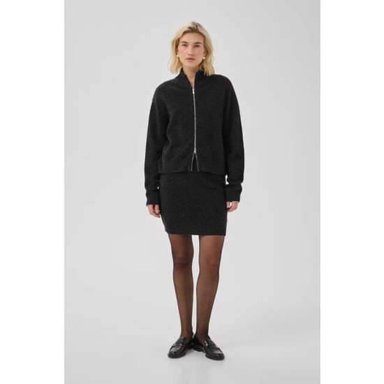 My Essential Wardrobe mwtracy knit zip cardigan 10705644 100379 - Image 2