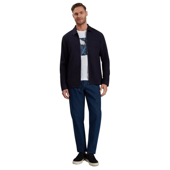 Ted Baker Kailins Dragkedja Marinblå Överskjorta - Image 2