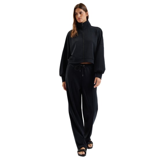 Women's Ted Baker Solid Patterned Open Hem Straight Joggers in Black - Image 2
