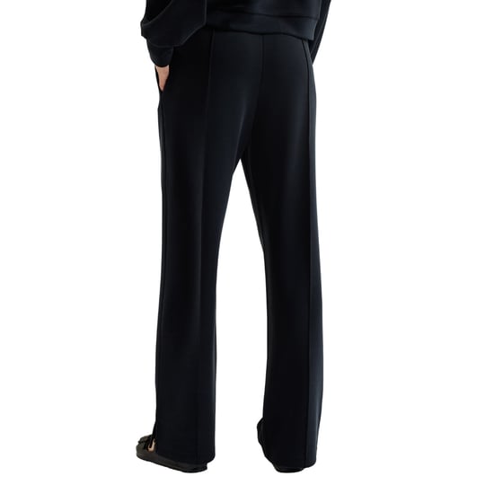 Women's Ted Baker Solid Patterned Open Hem Straight Joggers in Black - Image 3