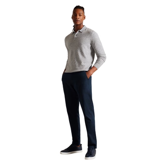 Ted Baker Morar Herr Grå Stickad Polotröja - Image 3