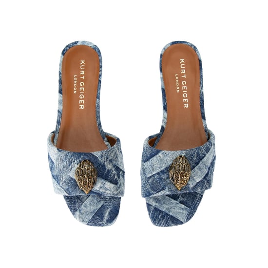 Kurt Geiger London Denim Kensington Flat Sandal Sandals - Image 2