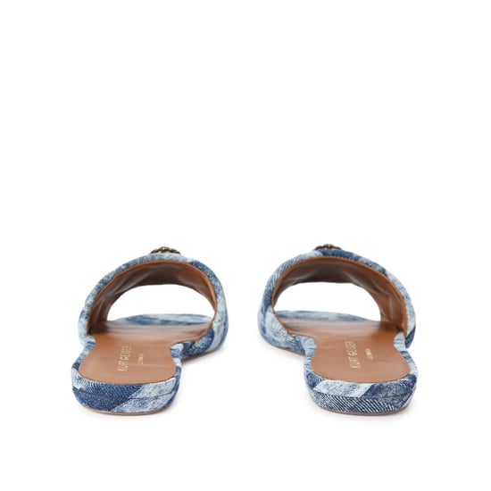 Kurt Geiger London Denim Kensington Flat Sandal Sandals - Image 3