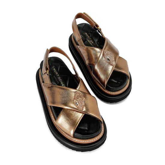 Kurt Geiger London Leather Orson Cross Strap Sandal Sandals - Image 2