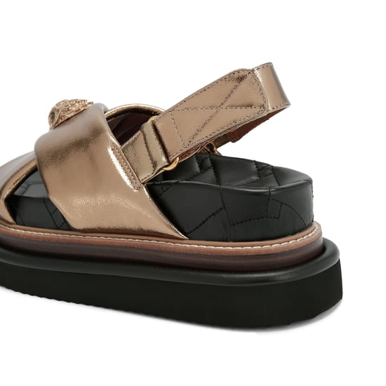 Kurt Geiger London Leather Orson Cross Strap Sandal Sandals - Image 3