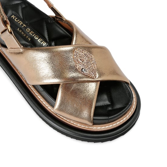 Kurt Geiger London Leather Orson Cross Strap Sandal Sandals - Image 4