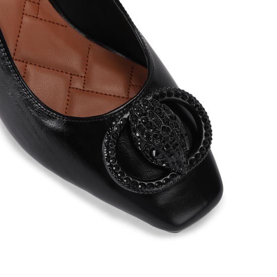 Kurt Geiger London Leather Chelsea Block Sling Dr Heels - Image 4