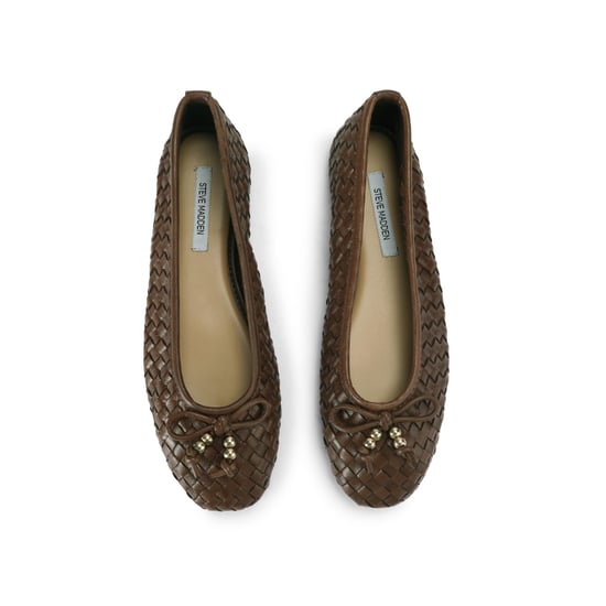 Leather Divy Dark Brown Ballet Flats - Image 2