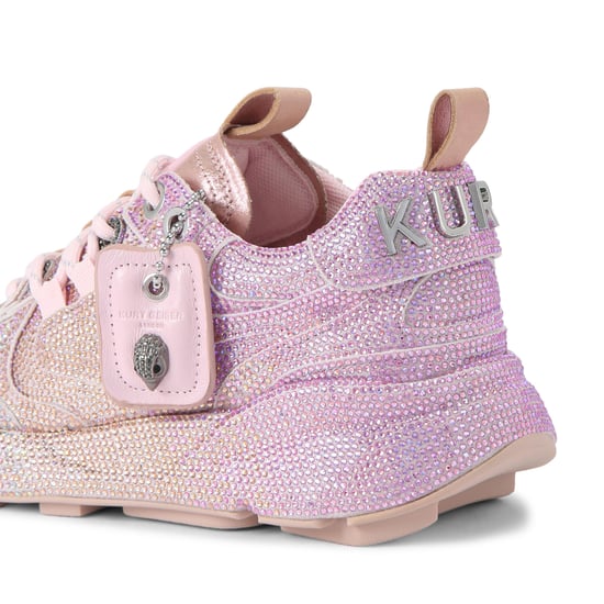 Kurt Geiger London Suede Kurt Crystal Runner Sneakers - Image 3