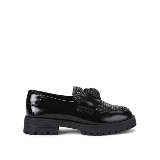 Kurt Geiger London Leather Eagle Crystal Loafer Loafers - Image 1