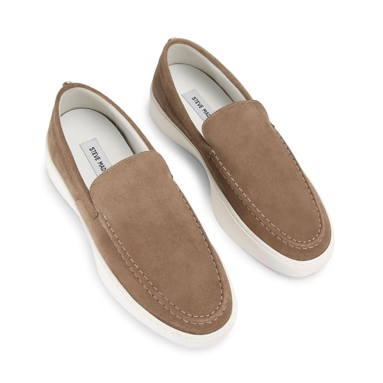 Suede Leyton Beige Loafers - Image 2