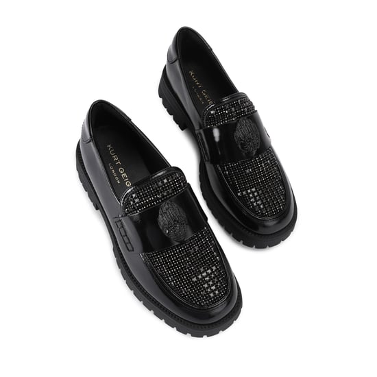 Kurt Geiger London Leather Eagle Crystal Loafer Loafers - Image 2
