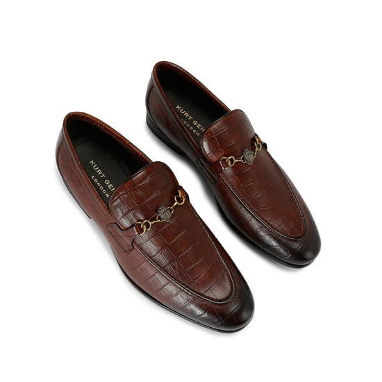 Kurt Geiger London Leather Alton Croc Loafers - Image 2