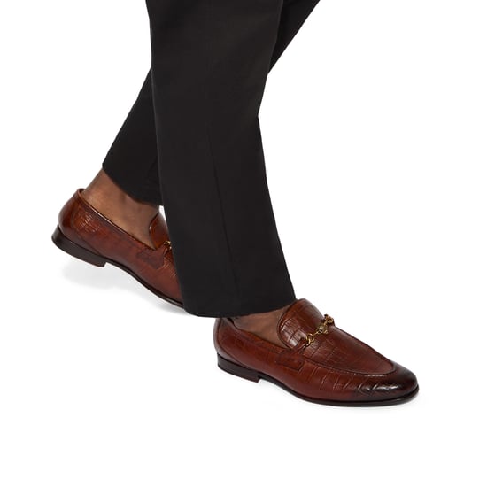 Kurt Geiger London Leather Alton Croc Loafers - Image 5