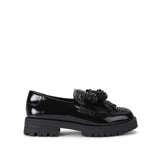 Kurt Geiger London Leather Bow Crystal Loafer Loafers - Image 1