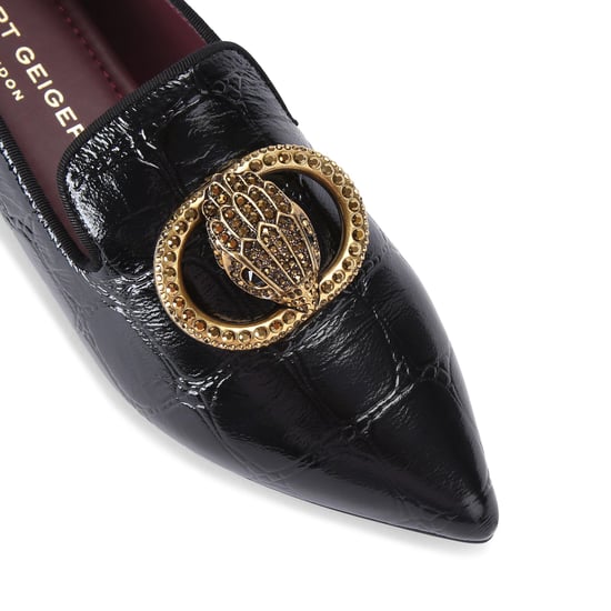 Kurt Geiger London Leather Chelsea Point Slip On Ballet Flats - Image 4