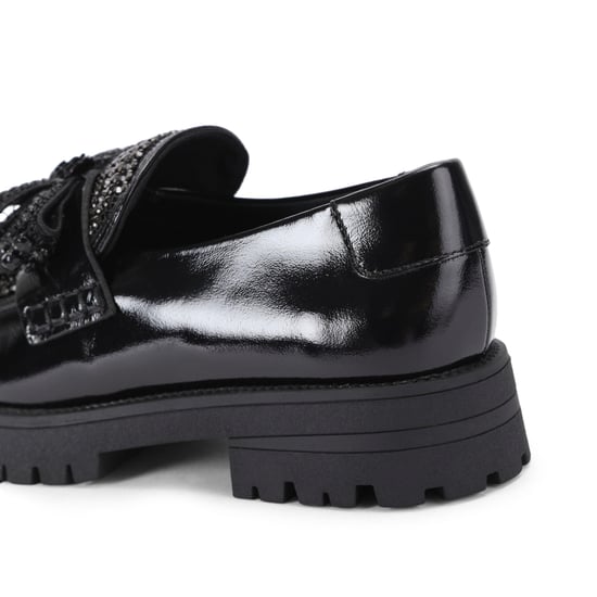 Kurt Geiger London Leather Bow Crystal Loafer Loafers - Image 3