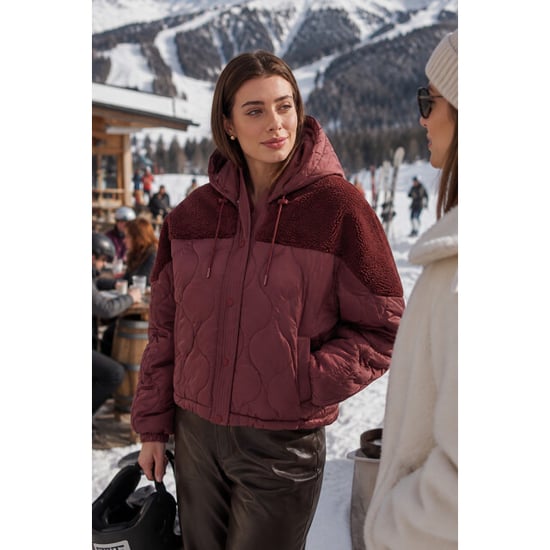 Rino & Pelle mix material jacket with detachable hood ruby.7002612 11110 sangria - Image 2
