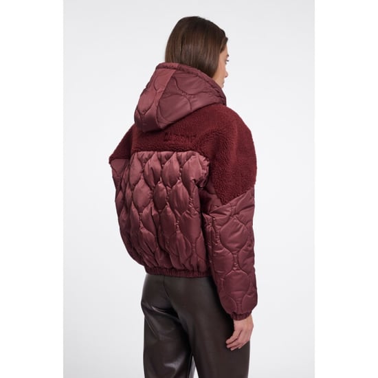 Rino & Pelle mix material jacket with detachable hood ruby.7002612 11110 sangria - Image 5