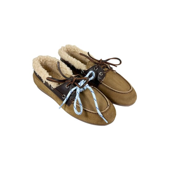 Posa Pw250 loafers boat loafer brushed fur suede/leather - Image 2