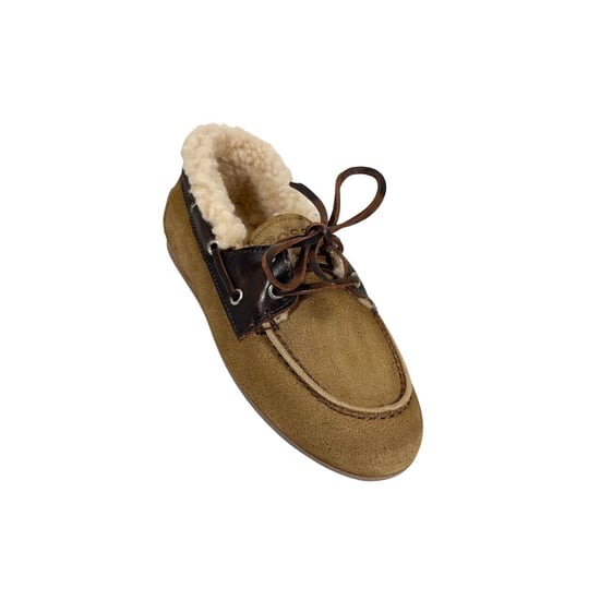 Posa Pw250 loafers boat loafer brushed fur suede/leather - Image 3