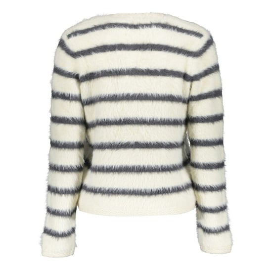 Geisha cardigan stripe hairy 64504-10 10 off-white/dark grey - Image 2