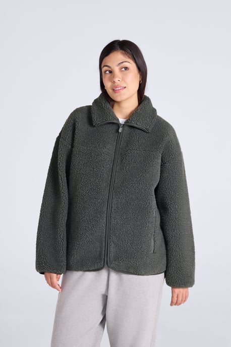 'Anna' Women's Fleece Sweater Full Zip Warm Cosy Jacket - Image 2
