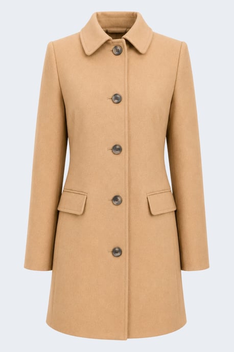 Pepper Tailored Single-Breasted Coat Camel - Image 5