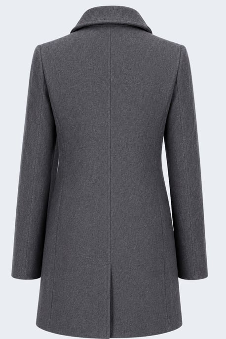 Pepper Tailored Single-Breasted Coat Dark Grey - Image 5