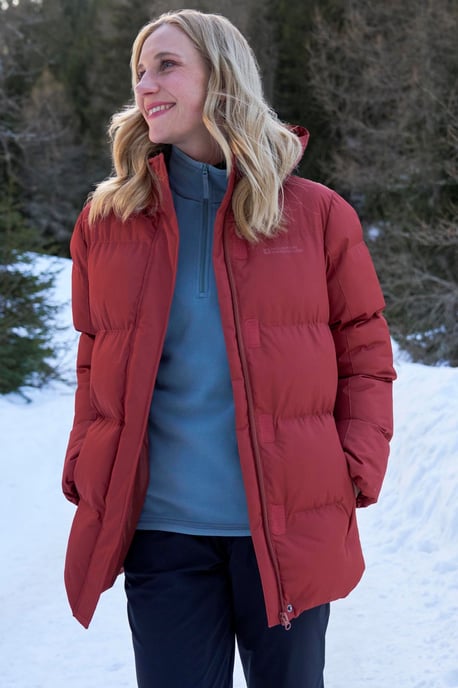 'Snow' Women's Padded Jacket Water Resistant Full Zip Warm Cosy Coat - Image 3