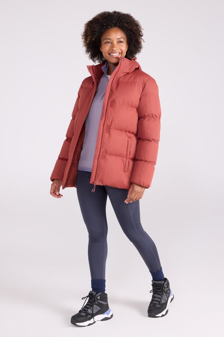 'Snow' Women's Padded Jacket Water Resistant Full Zip Warm Cosy Coat - Image 4