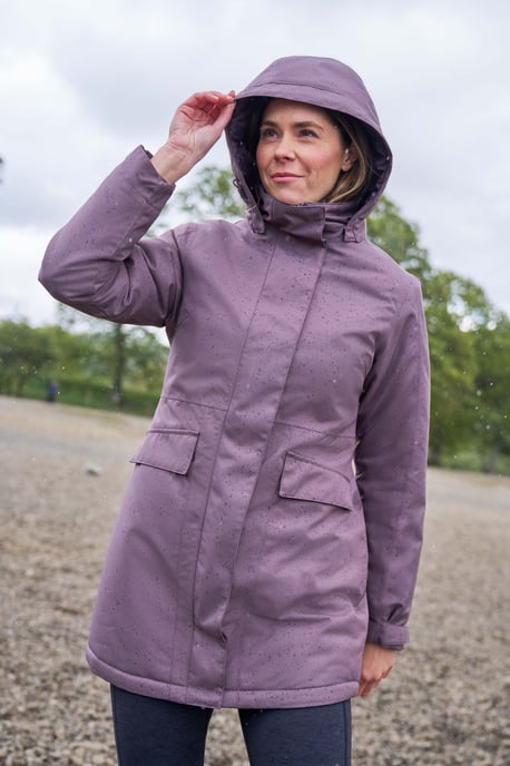 'Rain On' Women's Padded Jacket Waterproof Breathable Hooded Rain Coat - Image 2