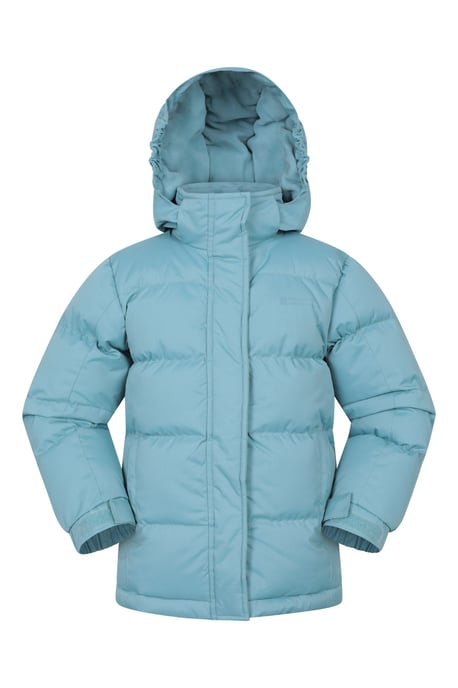 'Snow II' Kids Padded Jacket with Two Side Pockets Ripstop Fabric Water Resistant Coat - Image 2