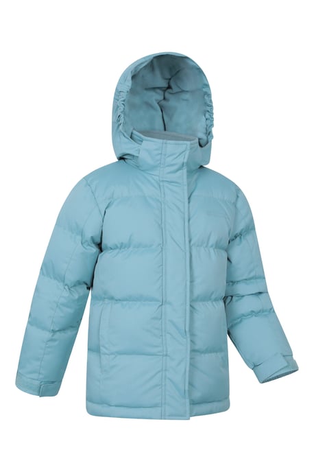 'Snow II' Kids Padded Jacket with Two Side Pockets Ripstop Fabric Water Resistant Coat - Image 3