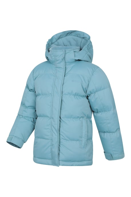 'Snow II' Kids Padded Jacket with Two Side Pockets Ripstop Fabric Water Resistant Coat - Image 5