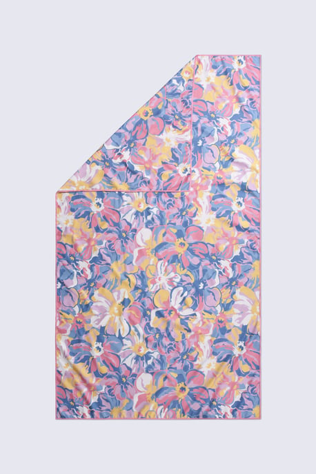 Printed Microfibre Travel Towel Fast Drying Super Absorbent Compact Beach Towel - Image 2