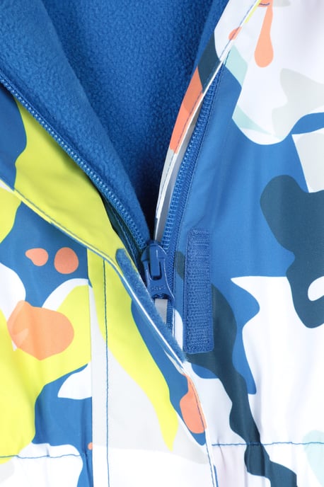 'Cloud' Kids Snowsuit Waterproof Fleece Lined Hooded Full Zip Winter Ski Suit - Image 5