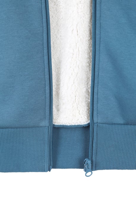 'Dalton' Men's Hoodie with Zip Closure Borg Lined Casual Cosy Jumper - Image 4