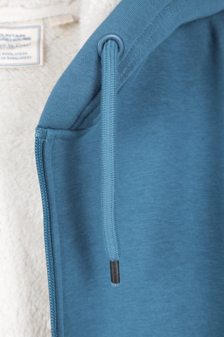 'Dalton' Men's Hoodie with Zip Closure Borg Lined Casual Cosy Jumper - Image 5