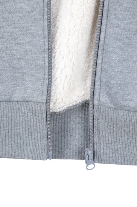'Dalton' Men's Hoodie with Zip Closure Borg Lined Casual Cosy Jumper - Image 4