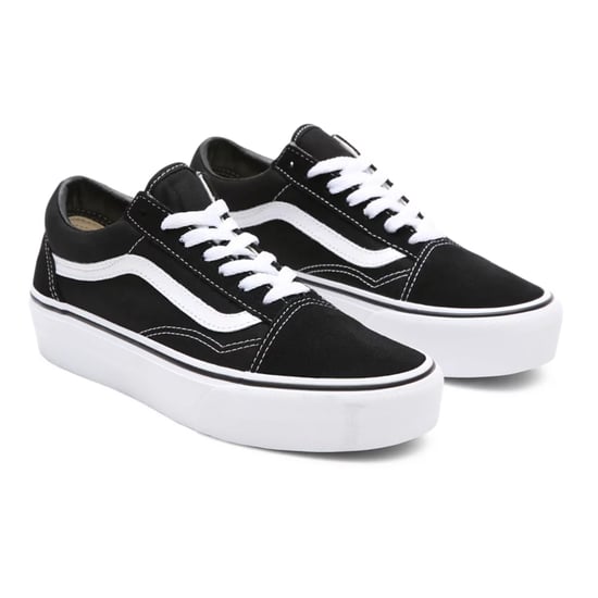 VANS Platform Old Skool Shoes Black/White - Image 3