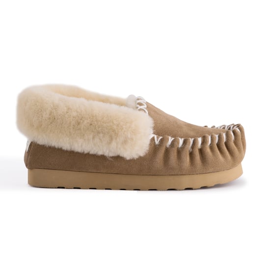 Aus Wooli Australia Hand Stitched Womens Sheepskin Moccasin - Image 2