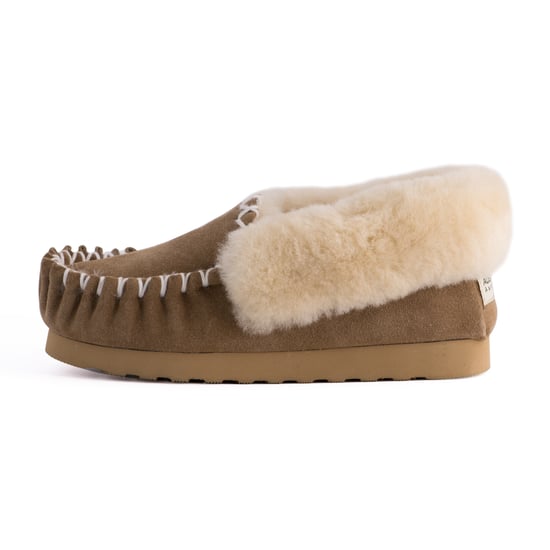Aus Wooli Australia Hand Stitched Womens Sheepskin Moccasin - Image 4