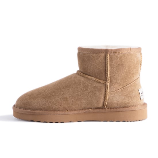 Aus Wooli "Bondi" Australia Short Sheepskin Ankle Boot, Tan - Image 4
