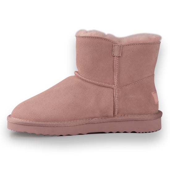 Aus Wooli Australia Unisex Short Sheepskin Button Boots - Palepink - Image 4
