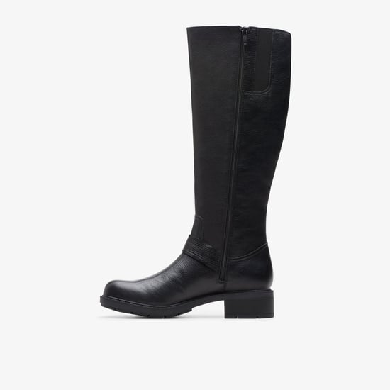 Hearth Rae Black Leather Boots - Image 2